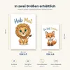 Postertech 4er Kinderzimmer Poster Set Tiere mit Produktbild-Vorschau 3