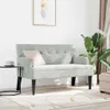vidaXL Pohovka Chesterfield Hellgrau 112 x 65,5 x 75 cm Náhľad obrázku produktu 3