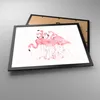 Gerahmtes Poster - Schwarzer Rahmen - Flamingo Vogel Wasser Produktbild-Vorschau 3