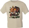 T-Shirt mit Print - Pferde Herde Horses Kaltblut Hengst - Produktbild-Vorschau 1