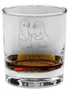 Mr. & Mrs. Panda Whiskyglas Pinguine trösten - Transparent Produktbild-Vorschau 2
