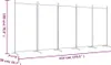 A line drawing of a room divider with dimensions indicated. Náhled obrázku produktu