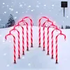 Solární LED cukrová třtina zahradní hole Vánoční dekorace Náhled obrázku produktu 1