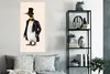 MuchoWow® Poster Pinguin - Tier - Hut - Schwarz 60x120 cm - Produktbild-Vorschau 4