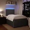 Boxspringbett mit Matratze Dunkelgrau 120x200 cm Samt Produktbild-Vorschau 4