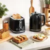 HOMCOM Wasserkocher Toaster Set 1,7L Edelstahl Wasserkocher Produktbild-Vorschau 2