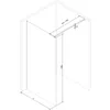 Mexen Kioto Duschwand Walk-in 125 x 200 cm, transparent 8 Produktbild-Vorschau 7