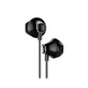 A pair of black earphones on a white background. Podgląd zdjęcia produktu