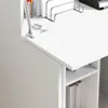 vidaXL Schreibtisch Weiß 71.5 x 31.5 x 106.5 cm Produktbild-Vorschau 4