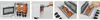 A collage of four images showing the assembly and components of a solar junction box. Podgląd zdjęcia produktu