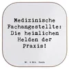 Mr. & Mrs. Panda Quadratischer Untersetzer Spruch Produktbild-Vorschau 1