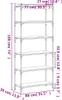 Bücherregal 6 Böden Schwarz 80x30x188 cm Holzwerkstoff Produktbild-Vorschau 7