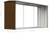vidaXL Sklad palivového dreva Pozinkovaná oceľ 330 x 92 x Náhľad obrázku produktu 6