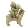 Clayre & Eef Figur Kinder 13x7x15 cm Beige Goldfarbig Produktbild-Vorschau 3