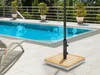 BELIANI Sonnenschirmständer Braun Birkenholz u. Granit Produktbild-Vorschau 2