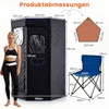 COSTWAY 3L Dampfsauna, Heimsauna 9 Stufen, Saunazelt mit Produktbild-Vorschau 2