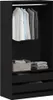 vidaXL Armoire avec étagère noir aspect chêne 100 x 50 x Voir les images du produit 3