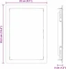 vidaXL Zugangsklappe Weiß 33,5 x 23 x 3 cm Stahl Produktbild-Vorschau 8