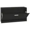 Schuhbank Schwarz 80x24x45 cm Holzwerkstoff Produktbild-Vorschau 6