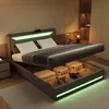 Čalouněná postel Fortuna Lai 140x200 cm s LED osvětlením a Náhled obrázku produktu 2