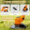 OUTIGO Akku-Rasentrimmer mit 2 * 21V Akku, 4 Messer, Produktbild-Vorschau 5