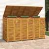 vidaXL Box na 3 koše 210x89x117 cm masivní dřevo akácie Náhled obrázku produktu 3