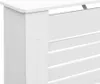 vidaXL Kryt radiátora biely 172 × 19 × 81,5 cm MDF Náhľad obrázku produktu 6