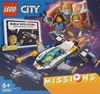 The image is the packaging for a LEGO City space exploration set, showing a spaceship, minifigures, and various space-themed elements against a starry background. Produktbild-Vorschau