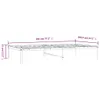 The Living Store Bettgestell Metall Schwarz 100x190 cm Produktbild-Vorschau 6