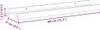 Étagères à rebord pour cadre photo 2 pcs Blanc 40x9x3 cm Voir les images du produit 10