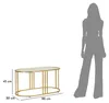 Table Basse Antalia - Structure Dorée Élancée Et Plateau Voir les images du produit 9