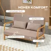 HOMCOM 2-osobowa sofa dwuosobowa z poduszkami, sofa Podgląd zdjęcia produktu 4