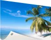 Gartenposter - 120x80 cm - Palmenbild Strand  - Modernes Produktbild-Vorschau 1
