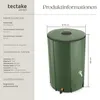 tectake® Regentonne mit Hahn und Überlaufschutz Oberseite Produktbild-Vorschau 5