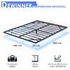 DEWINNER 140 x 200 cm Bettgestell (inkl. Metall-Bettbrett), Produktbild-Vorschau 2