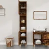 vidaXL Szafka łazienkowa dąb wędzony 30x30x190 cm materiał Podgląd zdjęcia produktu 3