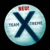 A circular graphic with a large 'X' in the center, featuring text. Produktbild-Vorschau