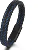 Herrenarmband mit Magnetverschluss, schwarz und blau, 21 cm Produktbild-Vorschau 1