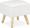 relaxdays 10029605_49 relaxdays   Hocker mit Stauraum weiß Podgląd zdjęcia produktu 10