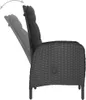 The Living Store 3-tlg. Garten-Essgruppe Poly Rattan und Produktbild-Vorschau 6