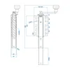 Bootsstütze einstellbar Bootstrailer 40x40mm – ausdrehbar Produktbild-Vorschau 2