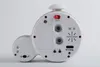 The back of a white and gray children's sleep trainer alarm clock. Produktbild-Vorschau