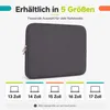 15 Zoll Laptop Tasche Notebooktasche Grau Notebook Produktbild-Vorschau 6