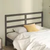 vidaXL Kopfteil Grau 126x4x100 cm Massivholz Kiefer - Produktbild-Vorschau 1