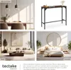 Table de bar industrielle Kerry 120x40x100,5cm - Bois foncé Voir les images du produit 5