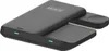A black 3-in-1 wireless charger for a phone, watch, and earbuds. Produktbild-Vorschau