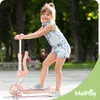 Hulajnoga trójkołowa składana kółka led jeździk różowy 3w1 Podgląd zdjęcia produktu 3