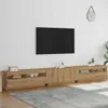 vidaXL TV-Schrank mit LED-Leuchten Artisan-Eiche 300x35x40 Produktbild-Vorschau 4