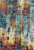 Teppich Kurzflor Abstrakt, Wohnzimmer Multicolor Rechteckig Produktbild-Vorschau 1