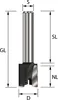 ENT Planfräser HW 30x12mm umfang- und stirnschneidend für Produktbild-Vorschau 2